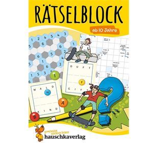 Hauschka Verlag Rätselblock ab 10 Jahre, Band 1, A5-Block
