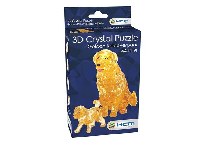 HCM Pz. 3D Crystal Golden Retrieverpaar