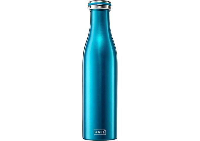 Lurch Isolier-Flasche Edelstahl 0,75l wasserblau
