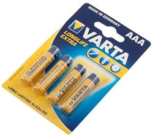 Varta Batterie AAA/LR03 4 ST Longlife gelb