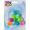 Toy Fun Flummi, 25 mm, 10 Stück auf Blisterkarte
