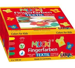 EK MUC Stoff-Fingerfarbe 4er Set