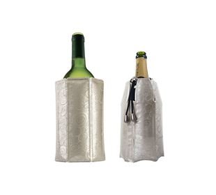 vacu vin Kühlmantel für Weinflaschen Platin 17,7x1
