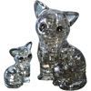HCM Kinzel - 3D Crystal Puzzle - Katzenpaar, 49 Te