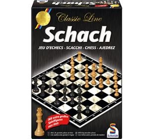 Schmidt Spiele 49082 Classic Line Schach, 2 Spiele