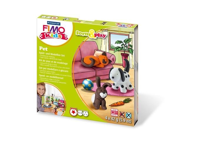 BRUNNEN Modellierset Fimo Kids Pet