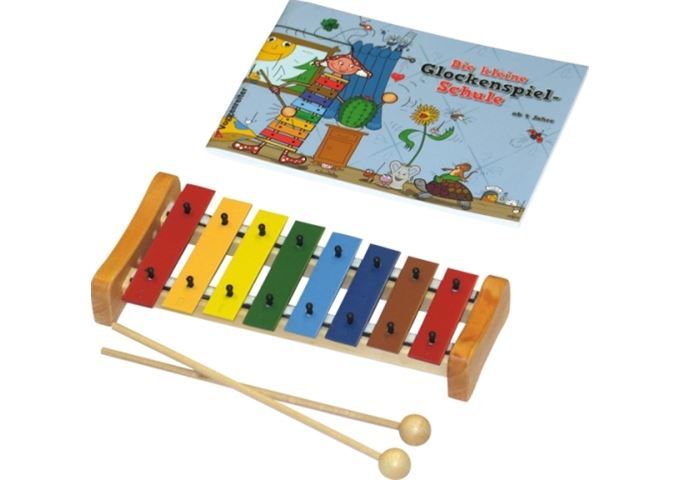 Voggenreiter Buntes Glockenspielset mit Buch Klein