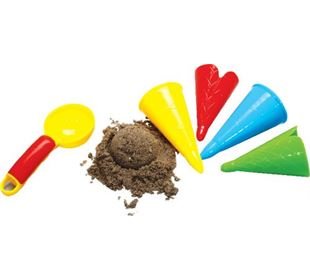 GOWI Sandform Eiscreme, 5 im Netz