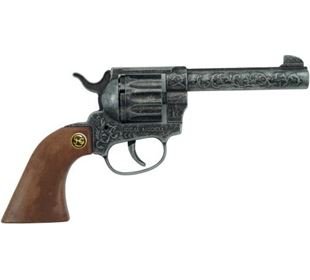 J,G, Schrödel Spielzeug-Pistole Magnum, 12 Schuss, ca, 22 cm, ab