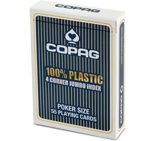 ASS Altenburger ASS COPAG® 100% Plastik Poker Jumbo Index blau,Kar
