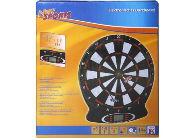 New Sports Elektronisches Dartboard, 18 Spiele, ca