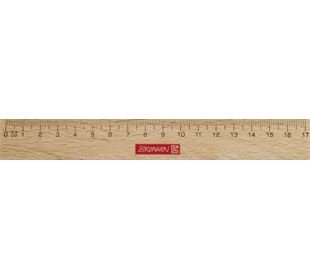 BRUNNEN Lineal 17cm aus Holz