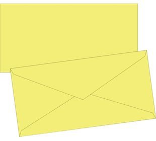 BRUNNEN Briefhüllen DIN lang gelb