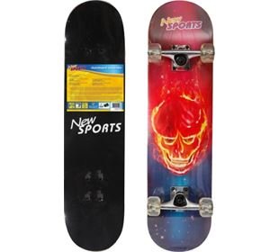 New Sports Skateboard Ghostrider, Länge 78,7 cm
