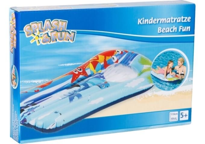 Splash & Fun Kindermatratze Beach Fun mit Sichtfen