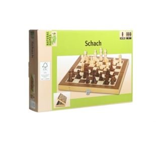 Natural Games Schachkassette dunkel, 29x29 cm, Str