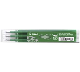 Pilot Pen Tintenrollermine Frixion 0,4mm 3ST grün