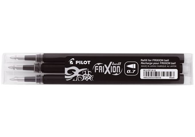 Pilot Pen Tintenrollermine Frixion 0,4mm 3ST schwa