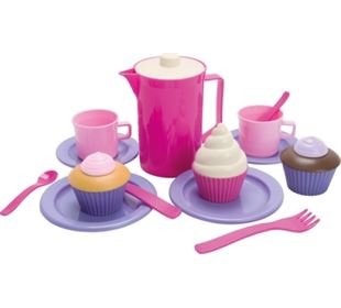 DANTOY Cupcake-Set im Netz, 20 teilig für Kinder