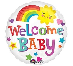 amscan Standard Welcome Baby - Glückliche