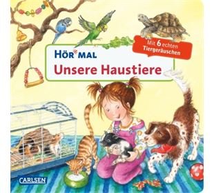 Carlsen Unsere Haustiere (Hör mal), Pappbilderbuch, 14 Sei