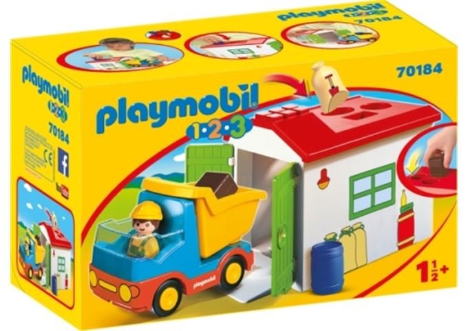 Playmobil LKW mit Sortiergarage