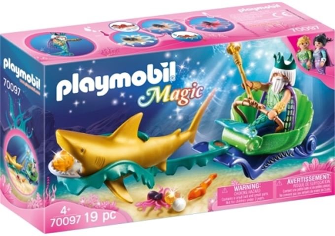 Playmobil Meereskönig Mit Haikutsche