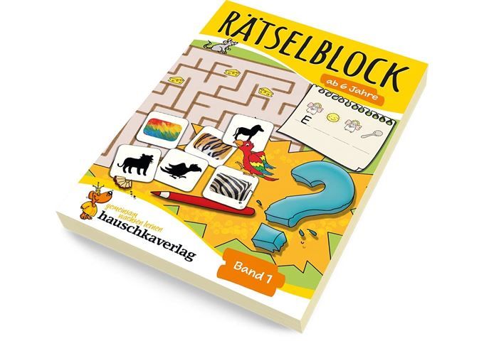 Hauschka Verlag Rätselblock ab 6 Jahre, Band 1, A5-Block