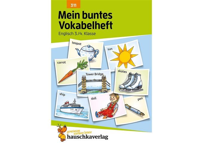 Hauschka Verlag Mein buntes Vokabelheft. Englisch 3./4. Klasse, A5
