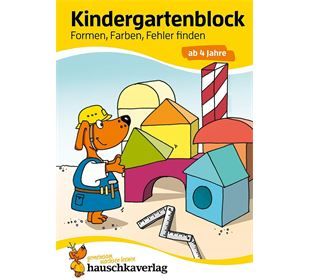 Hauschka Verlag Kindergartenblock - Formen, Farben, Fehler finden