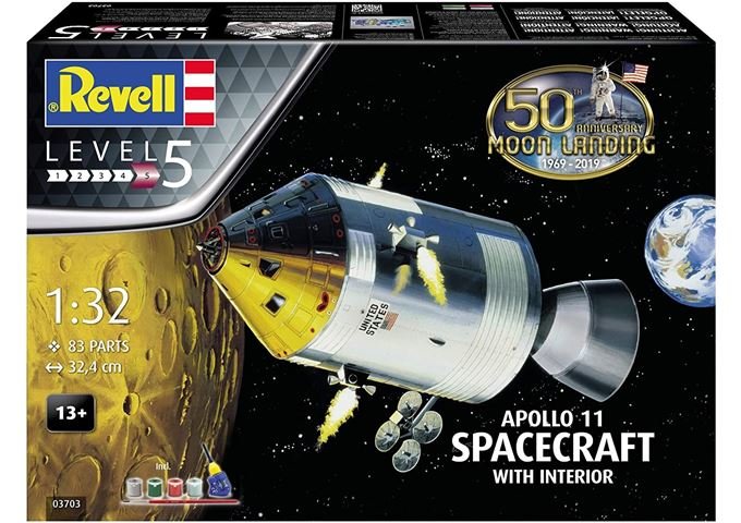 Revell Apollo 11 Spacecraft With Interi