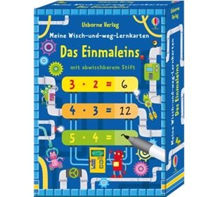Usborne Verlag Meine Wisch- und Weg Lernkarten Das Einmaleins