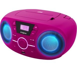 bigben Tragbares CD/Radio mit USB pink