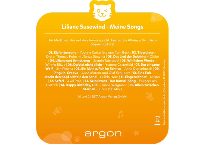 tigerbox tigercard - Liliane Susewind - Meine Songs