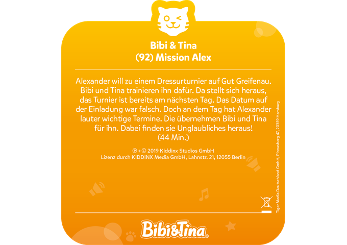tigerbox tigercard - Bibi & Tina - Mission Alex (Folge 92)