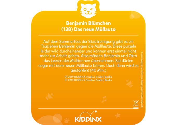 tigerbox tigercard - Benjamin Blümchen - Das neue Müllauto