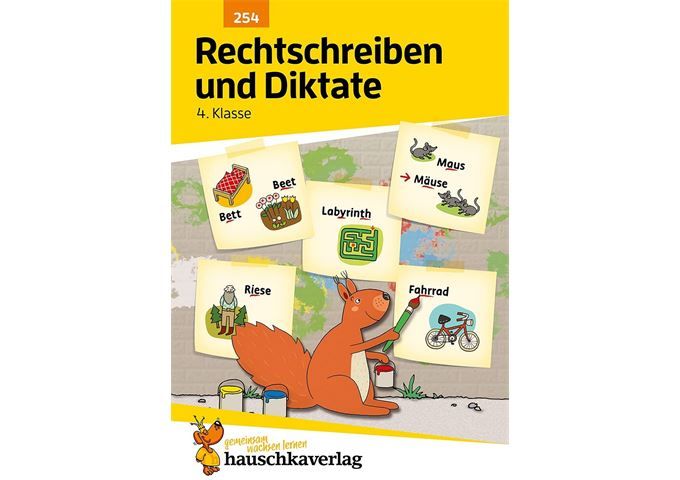 Hauschka Verlag Rechtschreiben und Diktate 4. Klasse, A5- Heft