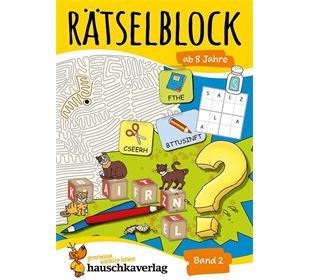 Hauschka Verlag Rätselblock ab 8 Jahre, Band 2, A5-Block