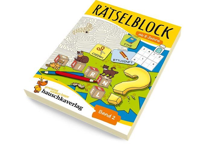 Hauschka Verlag Rätselblock ab 8 Jahre, Band 2, A5-Block