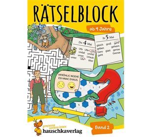 Hauschka Verlag Rätselblock ab 9 Jahre, Band 2, A5-Block