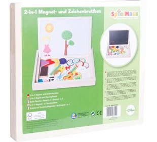  SpielMaus Holz 2in1 Magnet-und Zeichenbrettbox