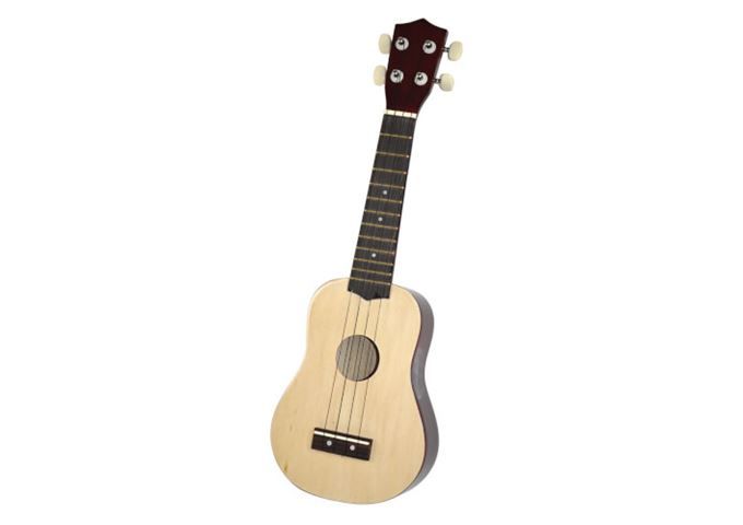  Mini-Gitarre Holz Natur Ukulele