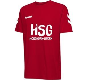 HSG Nordhorn Lingen HSG Cotton T-Shirt #zusammen1ziel rot Damen