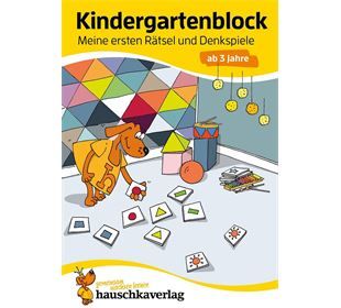 Hauschka Verlag Kindergarten-Meine ersten Rätsel u Denkspiele ab 3