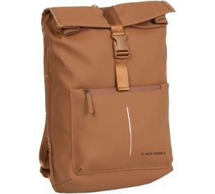 NEW REBELS WILLIAM backpack box laptop 15l, cognac