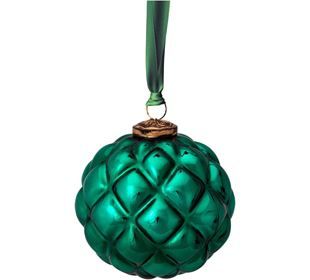 Pip Studio Ornament Glass Dark Green 12.5cm