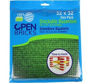 Open Brick Source Basisplatte 32x32 lawn