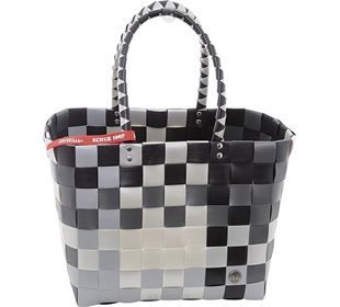Ice Bag Ice Bag Einkaufsshopper Klassik grau weiß schwarz
