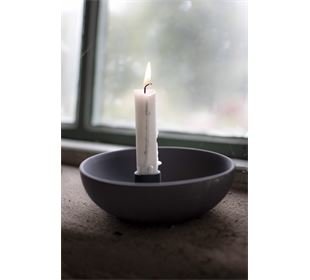 Storefactory LIDATORP small dark grey candlestick