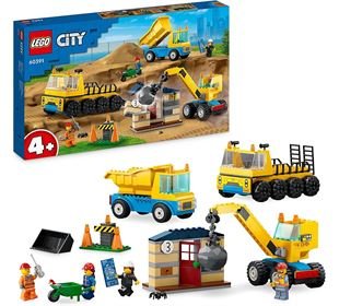 LEGO® LEGO® City 60391 Baufahrzeuge und Kran mit Abrissb